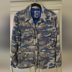 Gap Camouflage button up jacket